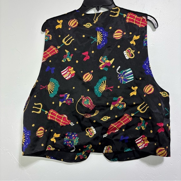 Diane Von Furstenberg The Color Authority Women's Vest Art to Wear Medium - Picture 4 of 6